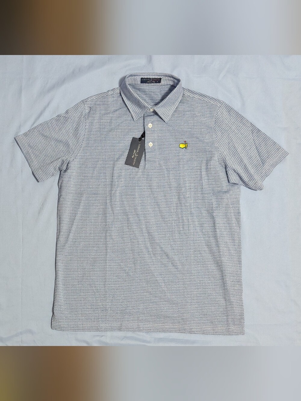 NWT 2024 Masters Tournament Clubhouse Collection Polo Shirt Mens M Italy Cotton